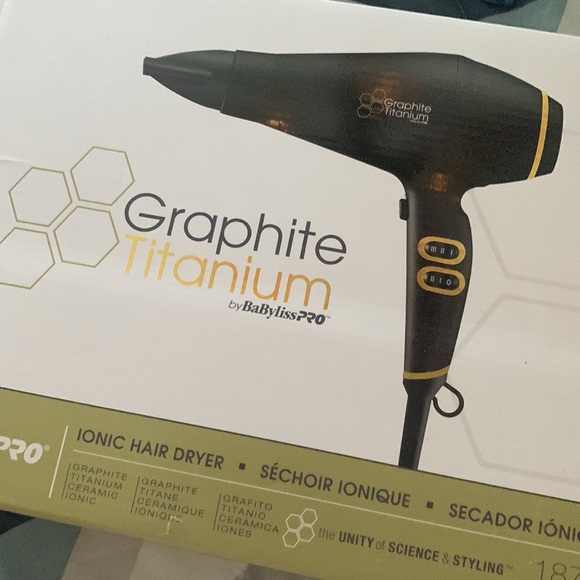 Babyliss pro graphite titanium ionic hair dryernew